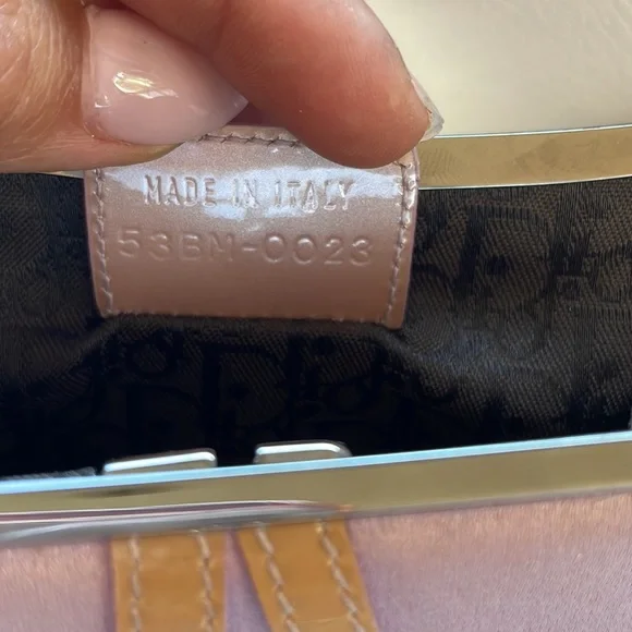 Christian Dior silk mini saddle bag - Picture 12 of 17